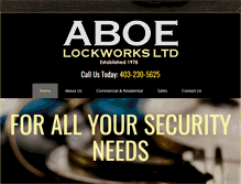 Tablet Screenshot of aboelockworks.com